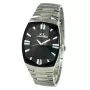 CHRONOTECH CT7065M-02M miesten analoginen kvartsikello 36 mm teräs musta kellotaulu hopeinen ranneke