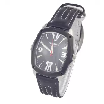 CHRONOTECH CT7696L-12 Prisma unisex kvartsikello 34 mm valkoinen kellotaulu valkoinen nahkaranneke