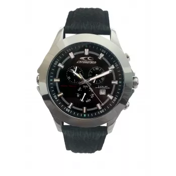 CHRONOTECH MAN CT7636M-01 48 mm ruostumaton teräs kvartsikronografi kello