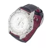 CHRONOTECH MAN CT7636M-02 50 mm kvartsikronografi-kello musta kellotaulu nahkaranneke