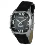 CHRONOTECH MAN CT7677M-02 analoginen kvartsikello 45mm musta kellotaulu nahkaranneke