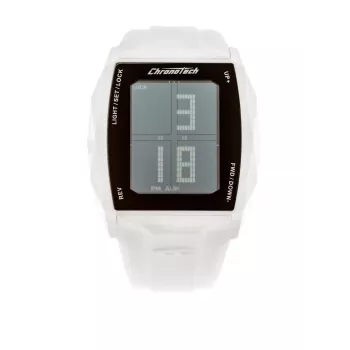 CHRONOTECH MAN RW0024 40 mm analoginen kvartsikello musta kellotaulu nahkaranneke