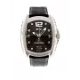 CHRONOTECH miesten RW0007 analoginen kvartsikello 40mm teräs musta kellotaulu nahkaranneke