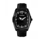 CHRONOTECH miesten kello CT7219M03 40 mm analoginen kvartsi teräs musta kellotaulu nahkaranneke