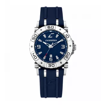 CHRONOTECH miesten kello RW0039 39 mm ruostumaton teräs analoginen kvartsi musta kellotaulu nahkaranneke