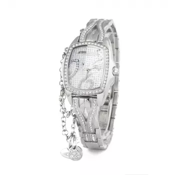 CHRONOTECH naisten CT7008LS-06M 27 mm kvartsi analoginen kello ruostumaton teräs hopea