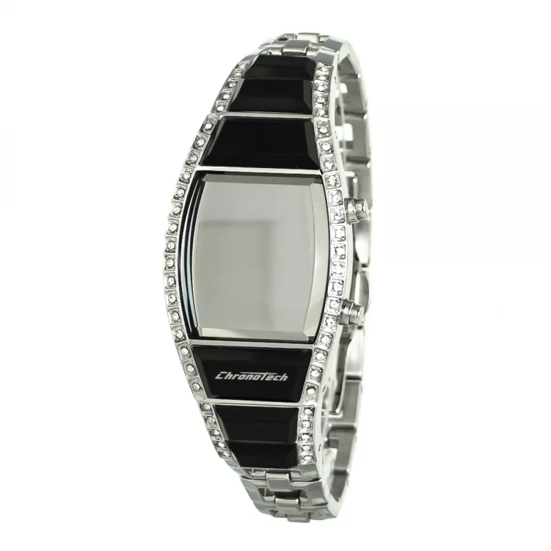 CHRONOTECH Woman CT7122LS-03M kvartsi analoginen kello 28 mm hopea ruostumaton teräs