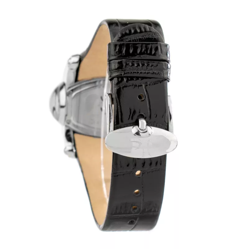 CHRONOTECH Woman CT7681M-30S kvartsi-analoginen rannekello 48mm musta kellotaulu nahkaranneke