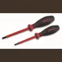 CIMCO 2-osainen VDE-eristetty ruuvimeisselisarja yhdistelmäprofiililla, 1000V AC/1500V DC, 290x80x25 mm 117750