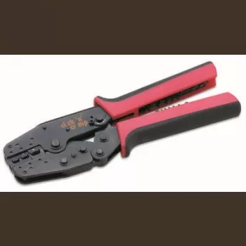 Cimco 5-osainen puristuspihdisarja vaihdettavilla istukoilla eristetyille ja eristämättömille liittimille, 0,5-6 mm², Click 'n' Crimp 106002