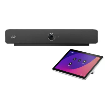 Cisco Webex Room Bar -videoneuvottelupalkki seinäkiinnitteisellä Room Navigatorilla, antrasiitti
