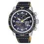 CITIZEN Eco-Drive radiosäätöinen aurinkokäyttöinen kello JY8078-01L 45mm sininen kellotaulu nahkaranneke