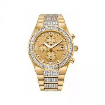 CITIZEN Eco-Drive kronografi ruostumaton teräs kello CA0752-66P 41 mm