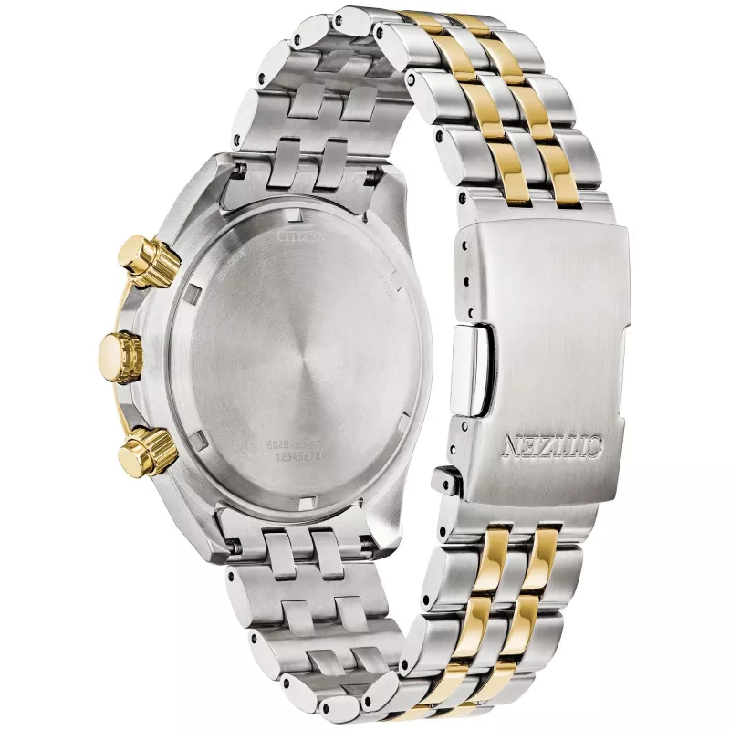 CITIZEN Eco-Drive -kronografi kello BL5564-55H 44mm teräs harmaa kellotaulu