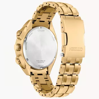 CITIZEN Eco-Drive kronografi kello CA4542-59X 43 mm ruostumaton teräs vihreä kellotaulu