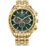 CITIZEN Eco-Drive kronografi kello CA4542-59X 43 mm ruostumaton teräs vihreä kellotaulu