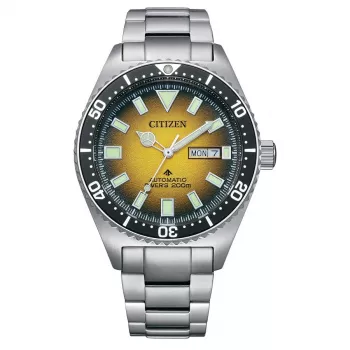 CITIZEN miesten automaattinen sukelluskello NY0120-52X 41mm vihreä kellotaulu ruostumaton teräs