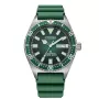 CITIZEN miesten automaattinen sukelluskello NY0121-09X 41 mm vihreä kellotaulu kumiranneke