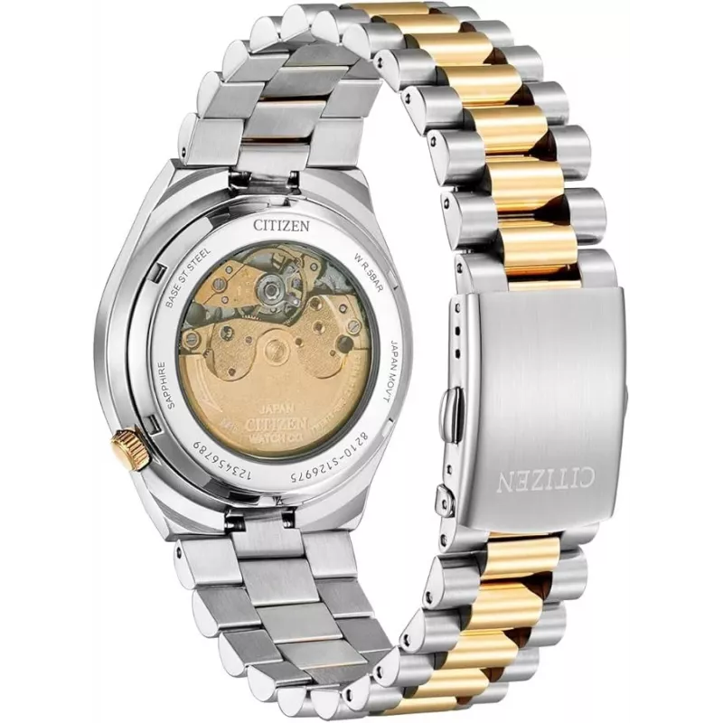 CITIZEN miesten automaattikello NJ0154-80H 40mm ruostumaton teräs harmaa kellotaulu