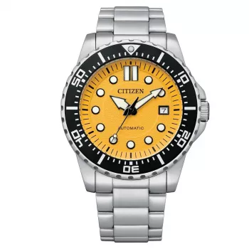 CITIZEN miesten automaattikello NJ0170-83X 43mm ruostumaton teräs vihreä kellotaulu