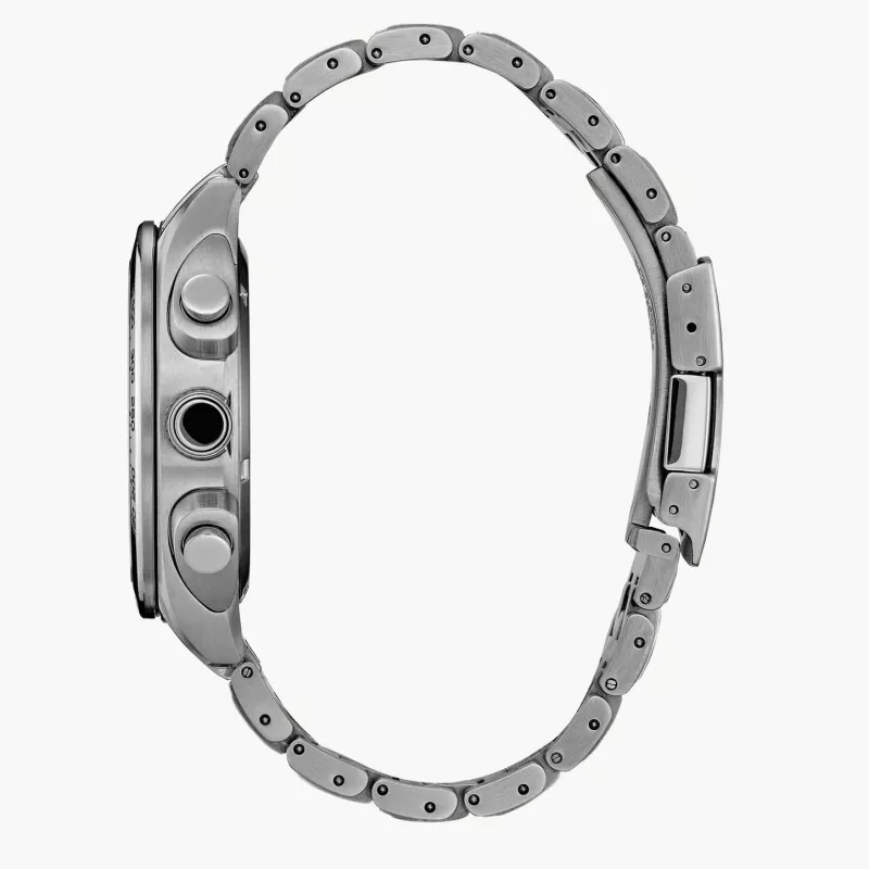 CITIZEN miesten Eco-Drive kronografi ruostumaton teräs kello CA4540-54A 43 mm