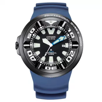 CITIZEN miesten Eco-Drive sukelluskello BJ8055-04E 48mm musta kellotaulu musta uretaaniranneke