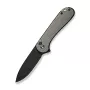 CIVIVI C18062PD-1 Nitro-V Drop Point -flipperveitsi, musta alumiinikahva, musta stonewash-terä