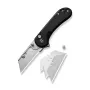 CIVIVI Elementum Utility Aluminum Black veitsi D2
