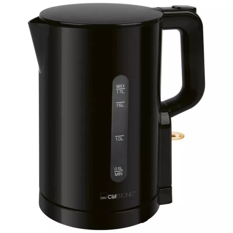 Clatronic WK 3835 johdoton vedenkeitin 1,7 l 2200 W musta muovi