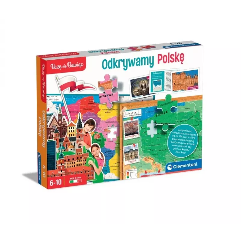 Clementoni oppimispeli Tutustu Puolaan pelaten puolan kieltä 50776