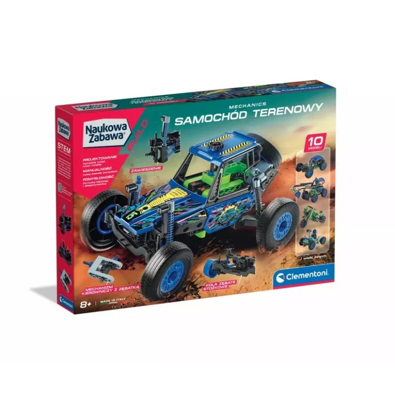 Clementoni Scientific Fun Mechanics -laboratorio maastoauto 50918