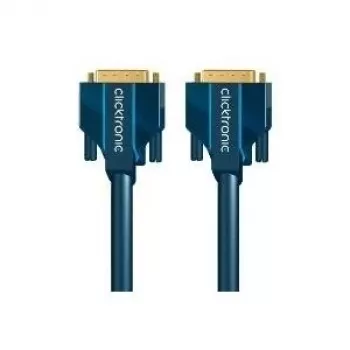 CLICKTRONIC DVI-D Dual Link -kaapeli 2m – kullattu, kaksinkertaisesti suojattu, WQXGA 2560x1600