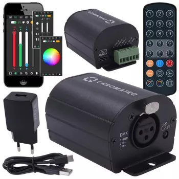 Chromateq CLUB 512 DMX-ohjainliitäntä kaukosäätimellä