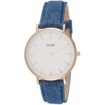 CLUSE La Bohème kvartsikello 38 mm ruostumaton teräs kulta mesh
