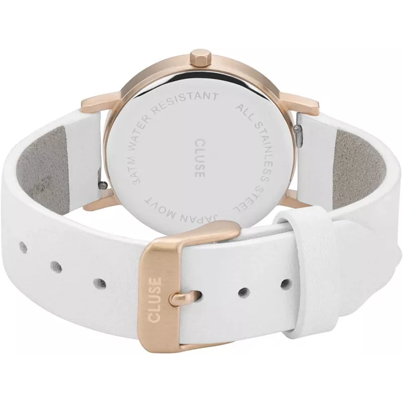 CLUSE Minuit naisten kello, kvartsi, 33 mm, ruusukulta, ruostumaton teräs, mesh-ranneke