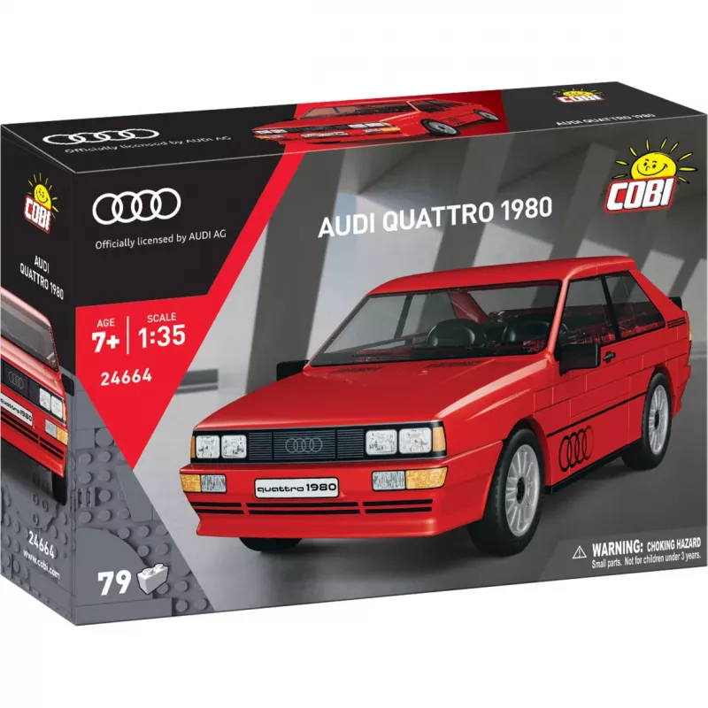 Cobi Audi Quattro 1980 punainen mittakaava 1:35
