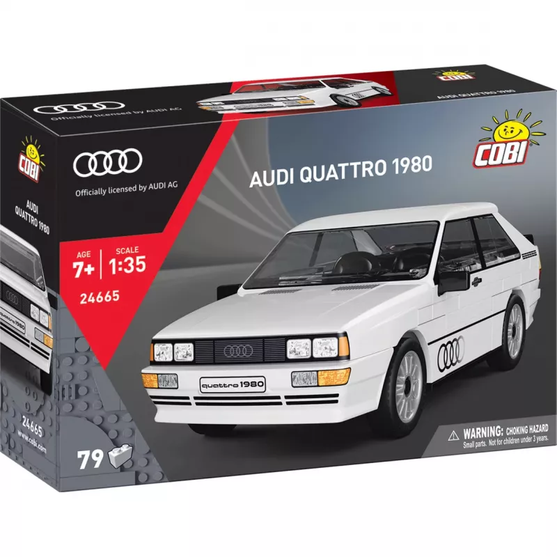Cobi Audi Quattro 1980 valkoinen 1:35 mittakaava rakennuspalikkasarja