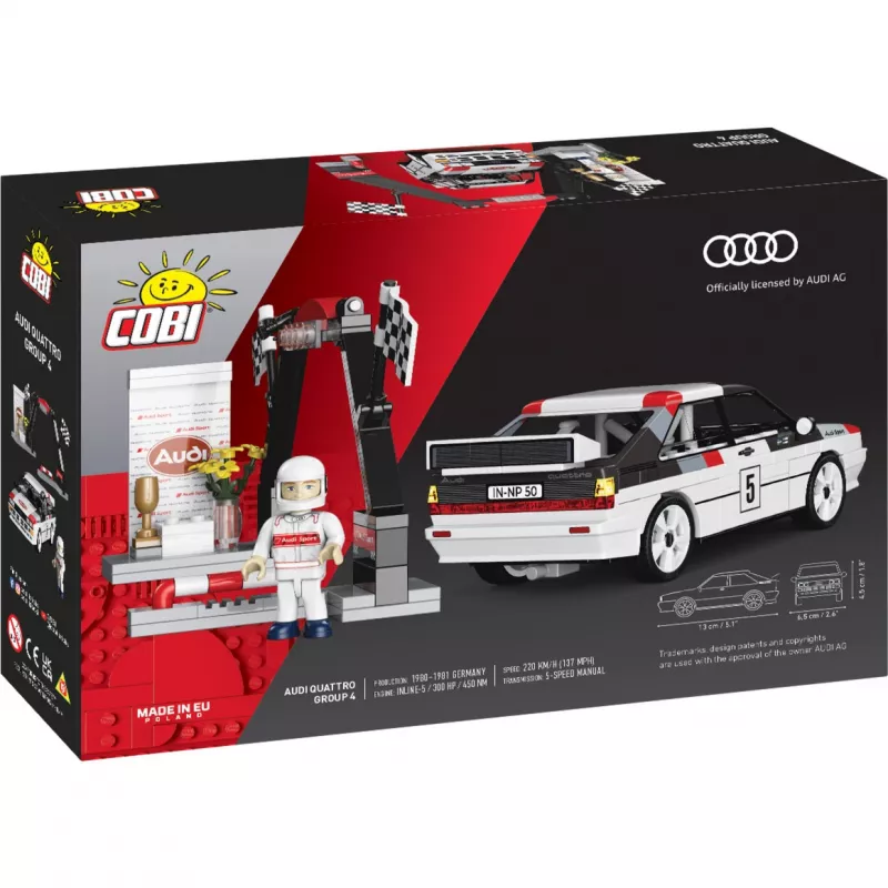 Cobi Audi Quattro Group 4 rakennussarja (mittakaava 1:35, 240 osaa)