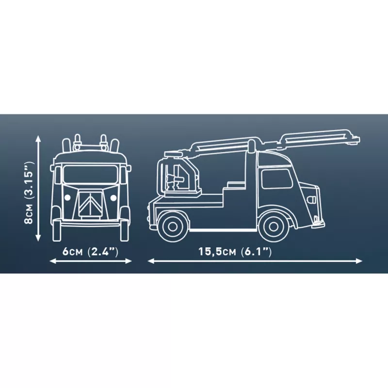 COBI Citroen Type H Pompiers (1:35 mittakaava) muovinen rakennussarja
