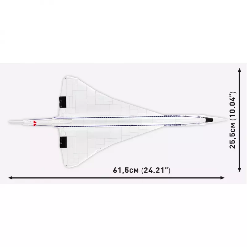 COBI Concorde G-BBDG rakennussarja 450 osaa mittakaava 1:95