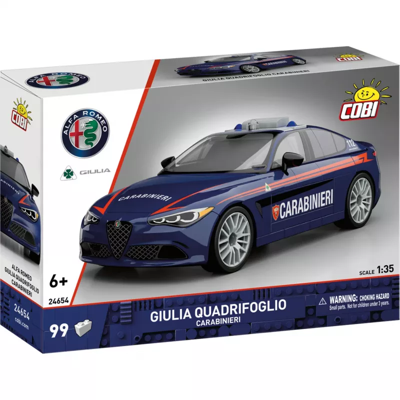 Cobi Giulia Quadrifoglio Carabinieri -rakennuspalikkasarja 1:35