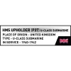 COBI HMS Upholder (P37) U-luokan sukellusvene 1:300 mittakaava rakennuspalikkasarja 4862