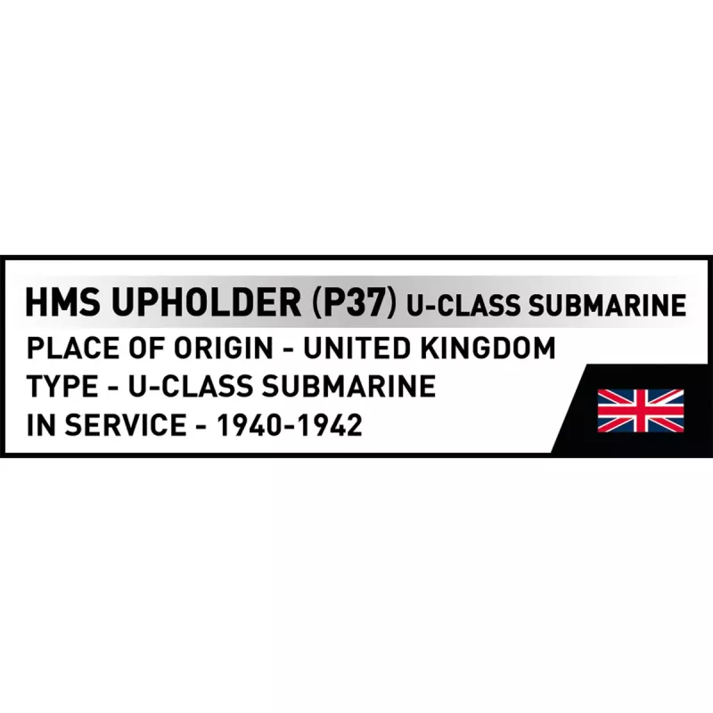 COBI HMS Upholder (P37) U-luokan sukellusvene 1:300 mittakaava rakennuspalikkasarja 4862