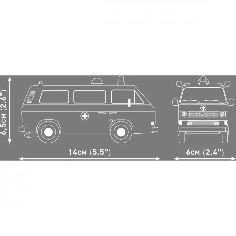 COBI Volkswagen T3 Ambulance muovirakennussarja 1:35