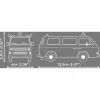 COBI Volkswagen T3 Polizei rakennuspalikkasarja mittakaava 1:35 225 osaa