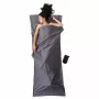 Cocoon CT44 Light Travel makuupussin sisälakana – suorakaiteen muotoinen, 220 x 90 cm, 100 % puuvillaa, Elephant Grey