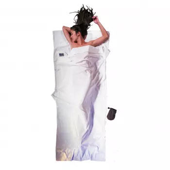 Cocoon ECT13 Light Travel makuupussin sisälakana, suorakaiteen muotoinen, 220 x 90 cm, 100% puuvilla, luonnonvalkoinen