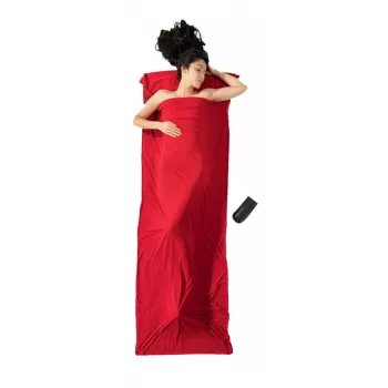 COCOON TravelSheet Thermolight Radiator makuupussin sisälakana - lava