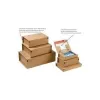 ColomPac CP 066.02 lähetyslaatikko SM, ruskea, sisämitat 215 x 155 x 43 mm, itseliimautuva