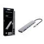 CONCEPTRONIC 7-in-1 USB-C-telakka HDMI:llä, USB-C PD, 2x USB-A, SD- & MicroSD-kortinlukija, 25 cm kaapeli, Space Grey